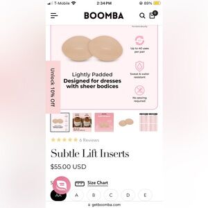 BOOMBA subtle lift insert